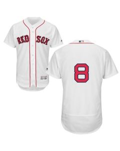 Red Sox #8 Carl Yastrzemski White Flexbase Authentic Collection Stitched MLB Jersey