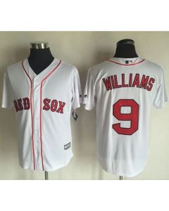 Red Sox #9 Ted Williams White New Cool Base Stitched MLB Jersey