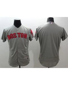 Red Sox Blank Grey Flexbase Authentic Collection Stitched MLB Jersey