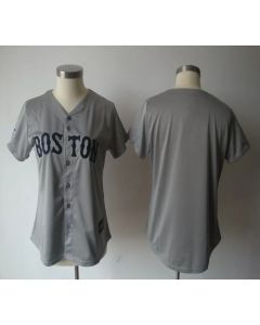 Red Sox Blank Grey Women's Fashion Stitched MLB Jersey