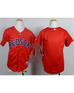 Red Sox Blank Red Cool Base Stitched Youth MLB Jersey