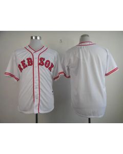Red Sox Blank White 1936 Turn Back The Clock Stitched MLB Jersey