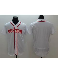Red Sox Blank White Flexbase Authentic Collection Alternate Home Stitched MLB Jersey