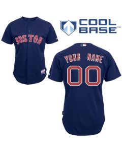 Red Sox Personalized Authentic Blue MLB Jersey
