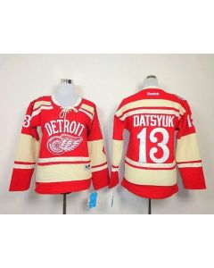 Red Wings #13 Pavel Datsyuk Red 2014 Winter Classic Women's Stitched NHL Jersey