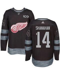 Red Wings #14 Brendan Shanahan Black 1917-2017 100th Anniversary Stitched NHL Jersey
