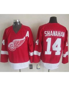 Red Wings #14 Brendan Shanahan Red CCM Throwback Stitched NHL Jersey