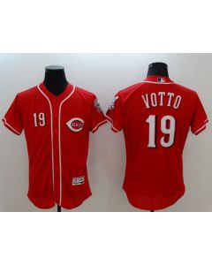 Reds #19 Joey Votto Red Flexbase Authentic Collection Stitched MLB Jersey