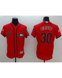Reds #30 Ken Griffey Red Fashion Stars & Stripes Flexbase Authentic Stitched MLB Jersey