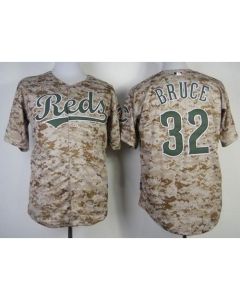 Reds #32 Jay Bruce Camo Alternate Cool Base Stitched MLB Jersey