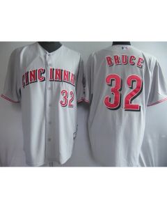 Reds #32 Jay Bruce Grey Cool Base Stitched MLB Jersey