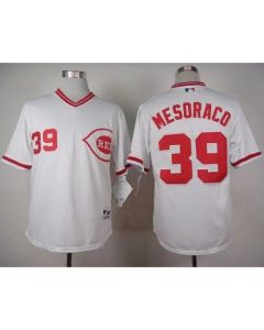 Reds #39 Devin Mesoraco White 1990 Turn Back The Clock Stitched MLB Jersey
