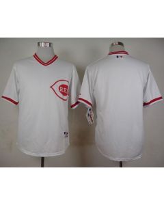Reds Blank White 1990 Turn Back The Clock Stitched MLB Jersey