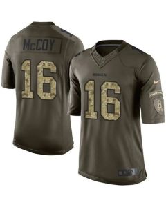 Redskins #16 Colt McCoy Green Men's Stitched NFL Limited Salute to Service Jersey