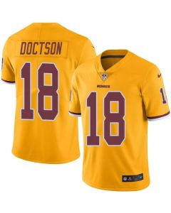 Redskins #18 Josh Doctson Gold Youth Stitched NFL Limited Rush Jersey