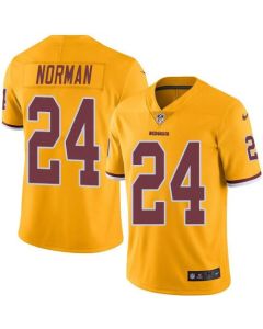 Redskins #24 Josh Norman Gold Men's Stitched NFL Limited Rush Jersey