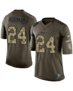 Redskins #24 Josh Norman Green Men's Stitched NFL Limited Salute to Service Jersey