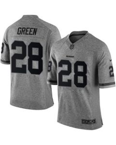 Redskins #28 Darrell Green Gray Men's Stitched NFL Limited Gridiron Gray Jersey