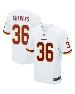 Redskins #36 Su'a Cravens White Men's Stitched NFL Elite Jersey