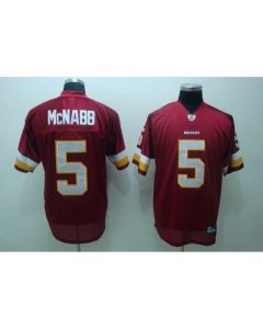 Redskins #5 Donovan McNabb Red Stitched Youth NFL Jersey
