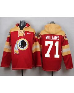 Redskins #71 Trent Williams Burgundy Red Player Pullover NFL Hoodie