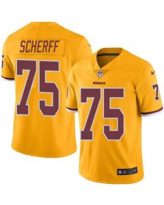 Redskins #75 Brandon Scherff Gold Youth Stitched NFL Limited Rush Jersey