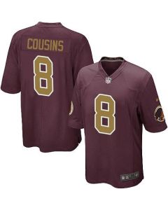 Redskins #8 Kirk Cousins Burgundy Red Alternate Youth Stitched NFL Elite Jersey