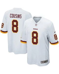 Redskins #8 Kirk Cousins White Youth Stitched NFL Elite Jersey