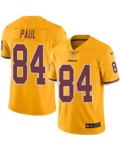 Redskins #84 Niles Paul Gold Men's Stitched NFL Limited Rush Jersey