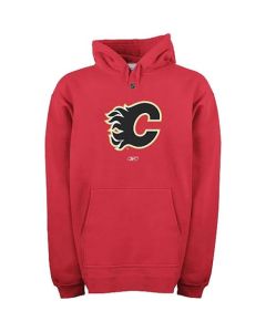 Reebok Calgary Flames Primary Logo Hooded Sweatshirt