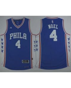 Revolution 30 76ers #4 Nerlens Noel Blue Stitched NBA Jersey