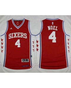 Revolution 30 76ers #4 Nerlens Noel Red Stitched NBA Jersey