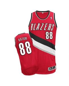 Revolution 30 Blazers #88 Nicolas Batum Red Stitched NBA Jersey