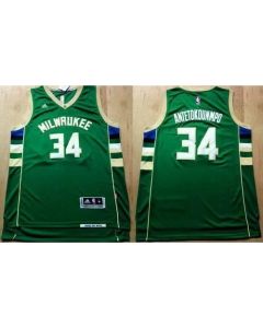 Revolution 30 Bucks #34 Giannis Antetokounmpo Green Stitched NBA Jersey