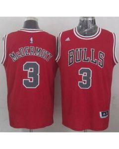 Revolution 30 Bulls #3 Doug McDermott Red Stitched NBA Jersey
