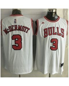 Revolution 30 Bulls #3 Doug McDermott White Stitched NBA Jersey