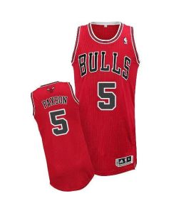 Revolution 30 Bulls #5 John Paxson Red Stitched NBA Jersey