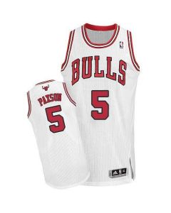Revolution 30 Bulls #5 John Paxson White Stitched NBA Jersey