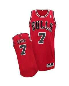 Revolution 30 Bulls #7 Tony Kukoc Red Stitched NBA Jersey