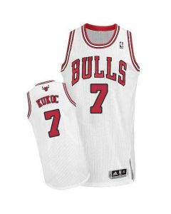 Revolution 30 Bulls #7 Tony Kukoc White Stitched NBA Jersey