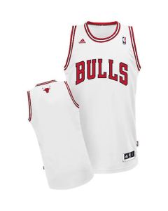 Revolution 30 Bulls Blank White Stitched NBA Jersey