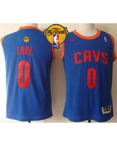 Revolution 30 Cavaliers #0 Kevin Love Light Blue The Finals Patch Stitched NBA Jersey