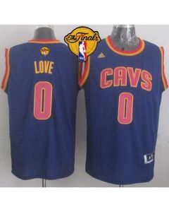 Revolution 30 Cavaliers #0 Kevin Love Navy Blue The Finals Patch Stitched NBA Jersey