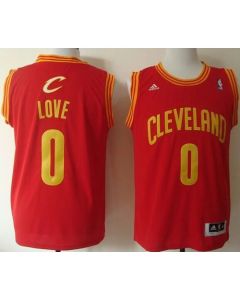 Revolution 30 Cavaliers #0 Kevin Love Red Stitched NBA Jersey