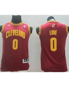 Revolution 30 Cavaliers #0 Kevin Love Red Stitched Youth NBA Jersey