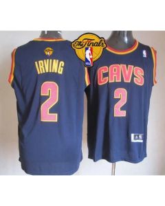 Revolution 30 Cavaliers #2 Kyrie Irving Navy Blue The Finals Patch Stitched NBA Jersey