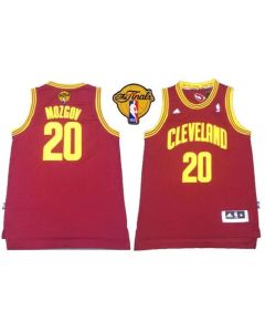 Revolution 30 Cavaliers #20 Timofey Mozgov Red The Finals Patch Stitched NBA Jersey