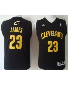 Revolution 30 Cavaliers #23 LeBron James Black Stitched Youth NBA Jersey