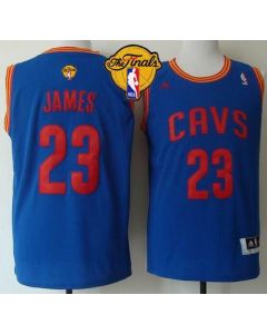 Revolution 30 Cavaliers #23 LeBron James Light Blue The Finals Patch Stitched NBA Jersey