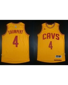 Revolution 30 Cavaliers #4 Iman Shumpert Gold Stitched NBA Jersey (Gold)